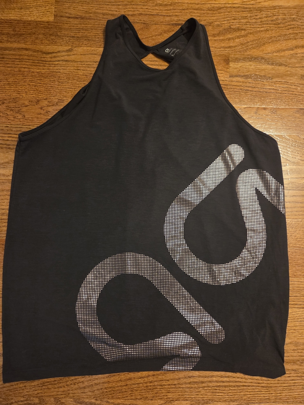 NNT, GAPFIT, Women's Tied/Open Back, Tank Top with Silver Dotted Logo, L
